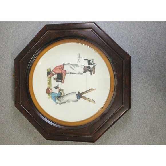 Norman Rockwell Four Seasons 1979- Limited Edition by Gorham  Norman Rockwell The Four Seasons GORHAM CHINA Plates 1979 LTD Edition Framed 4PC